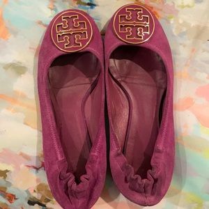 Suede Purple Tory Burch Flats size 8.5
